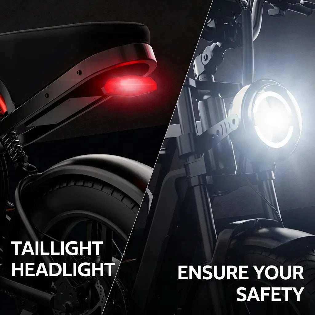 20'' 1500W Full Suspension Moped-style Electric Bike