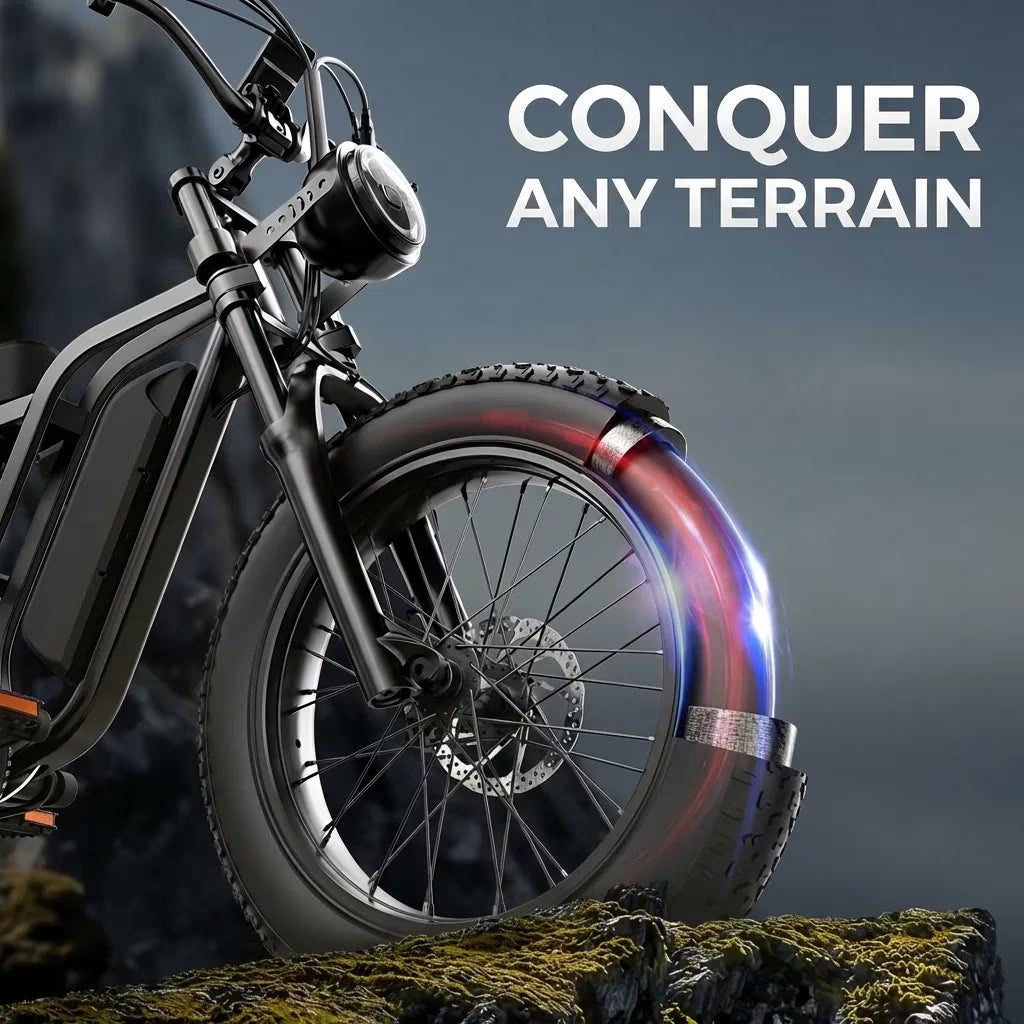 W-Apenet All-Terrain 1500W Peak Motor Electric Bike – 34 MPH Range 40-70 Miles, 48V Removable Battery, Dual Suspension & Fat Tires for Off-Road & City Adventures, Turn Signals & Brake Ligh,UL2849