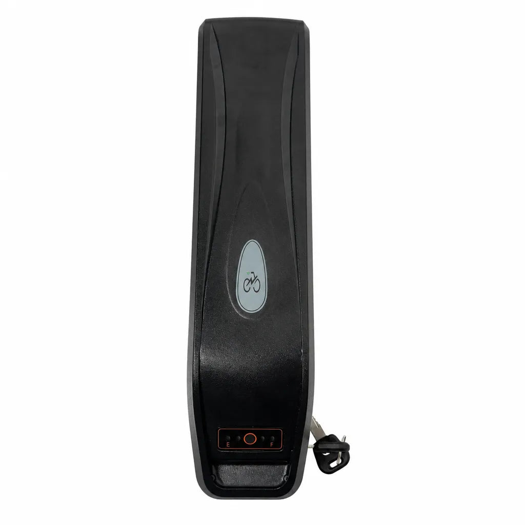 HIEHA SU8 replacement battery installed on electric bike frame