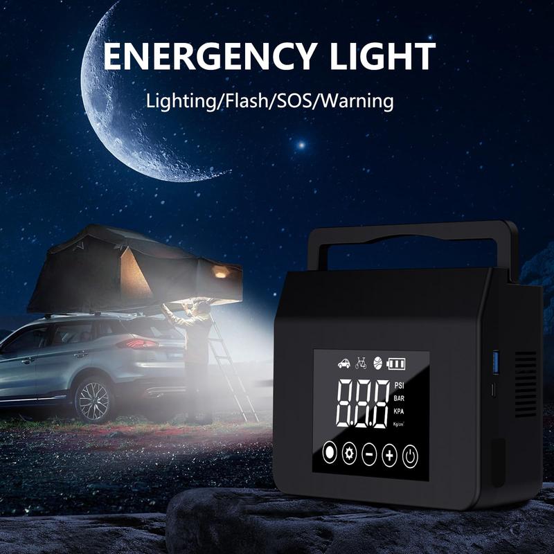 12-V-Auto-Starthilfe mit 150-PSI-Reifenfüller und QC3.0-USB