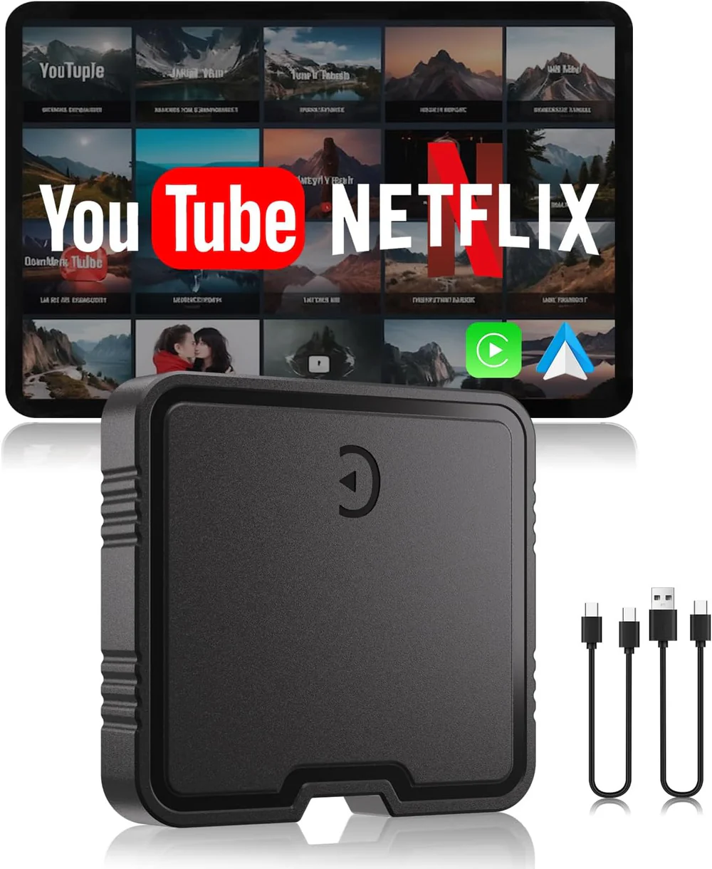 Wireless Carplay Adapter 3 - Built-in Netflix and Youtube