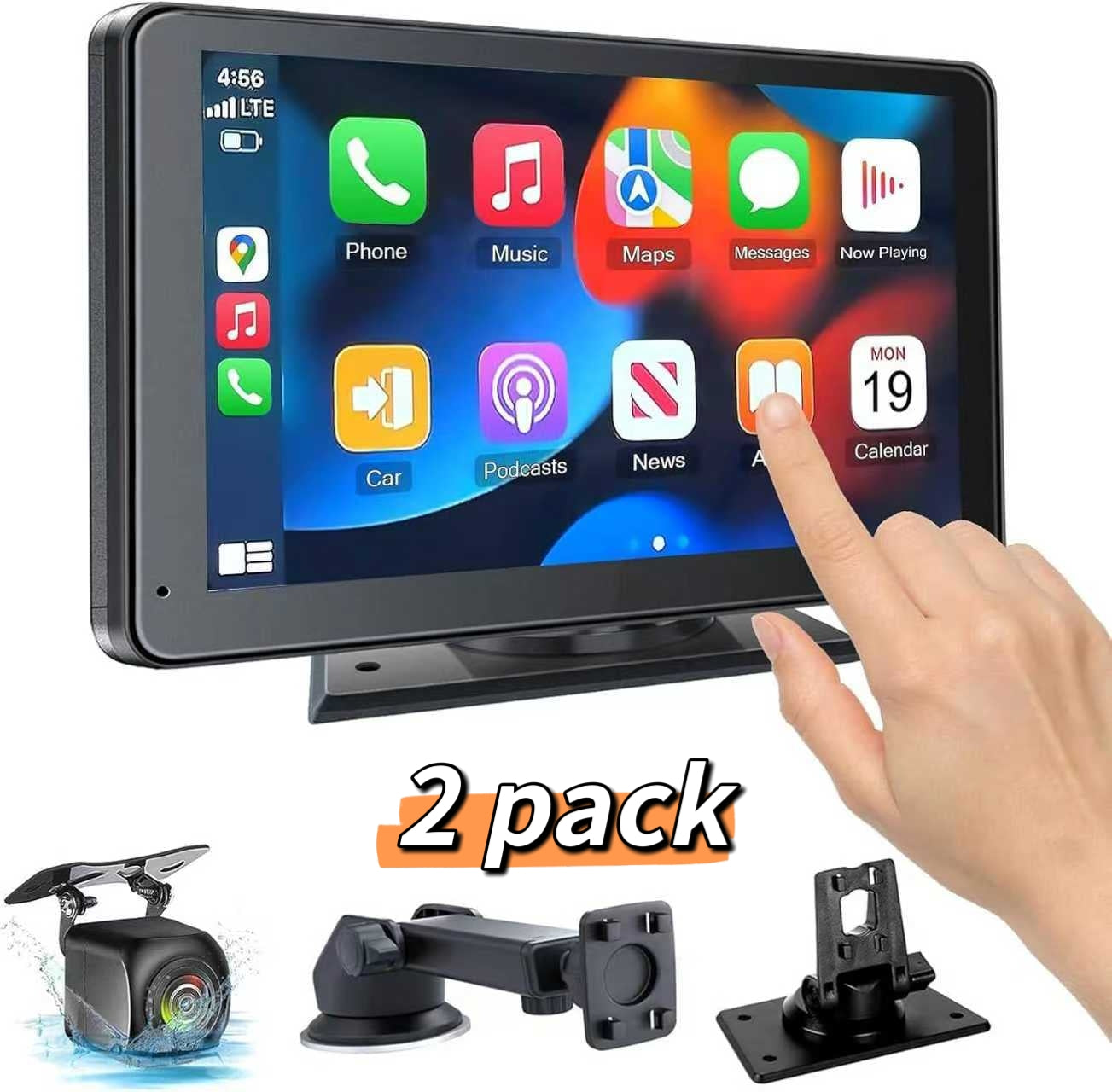 HIEHA® 7" Wireless CarPlay & Android Auto Stereo