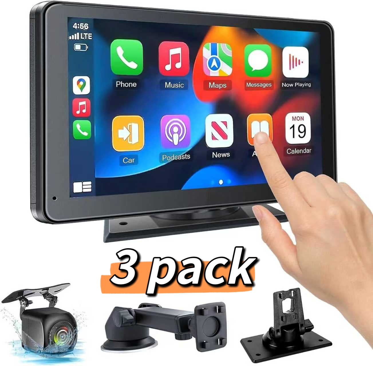 HIEHA® 7" Wireless CarPlay & Android Auto Stereo