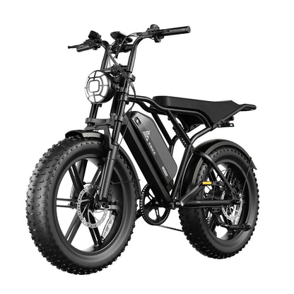 TST 1500W Electric Bike for Adults 28MPH Fat Tire E-Bike 60 to 110 Miles Range 48V Battery Full Suspension