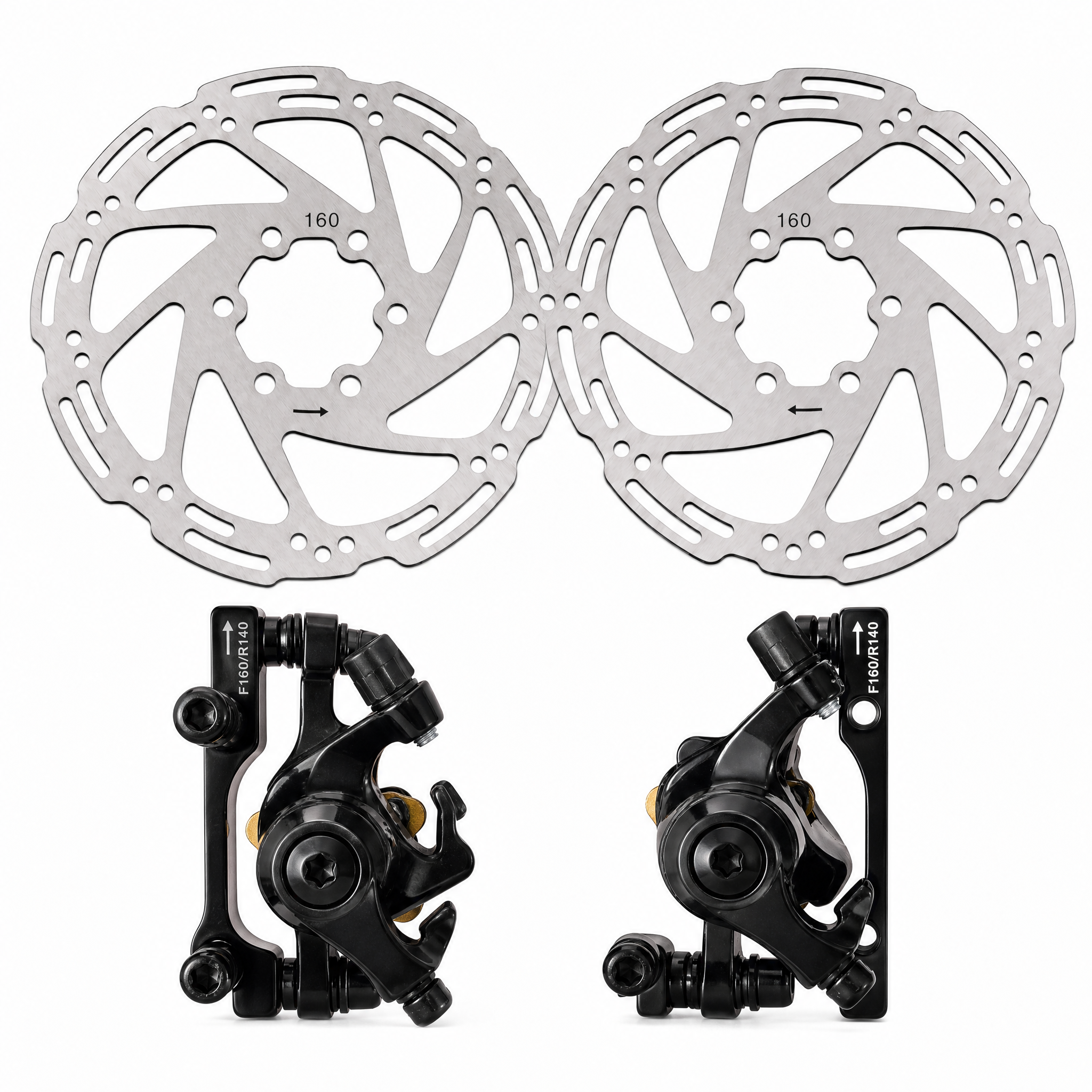 HIEHA® SU8 2.0 E-Bike Front Rear Disc Brake Caliper Kit
