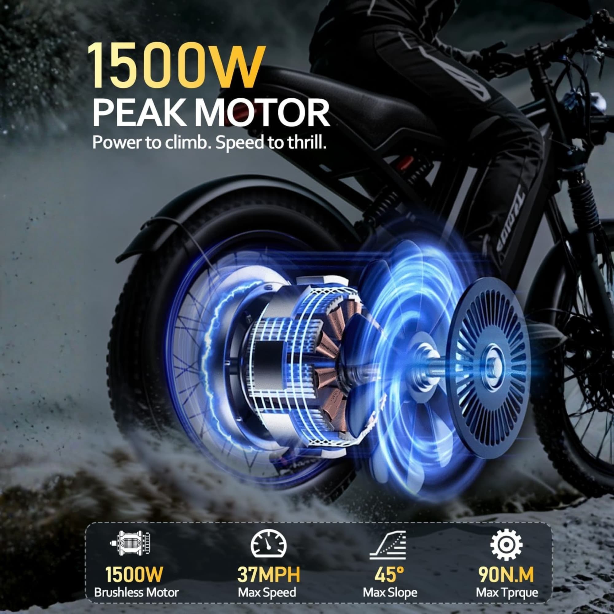 HIEHA® SU8 2.0 Smart Moped-Style Electric Bike