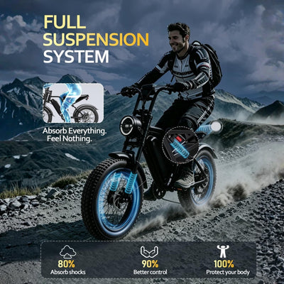 HIEHA® SU8 2.0 Smart Moped-Style Electric Bike