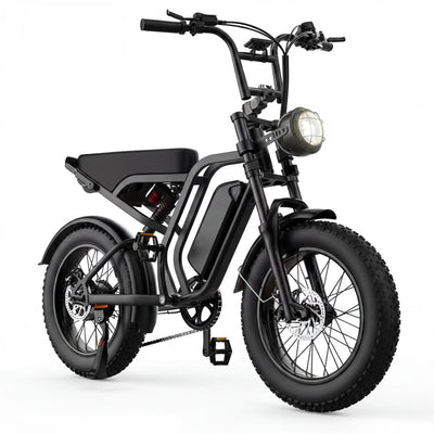 W-Apenet All-Terrain 1500W Peak Motor Electric Bike – 34 MPH Range 40-70 Miles, 48V Removable Battery, Dual Suspension & Fat Tires for Off-Road & City Adventures, Turn Signals & Brake Ligh，UL2849