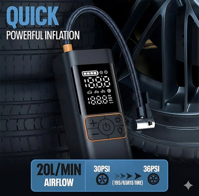 HIEHA® Portable 180PSI Tire Inflator | Cordless Fast Air Pump