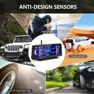 HIEHA® Solar RV TPMS | 7.84" for RVs, Trailers & Campers