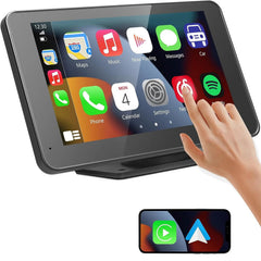 HIEHA 7-Inch Wireless CarPlay Screen with Android Auto & Backup Camera