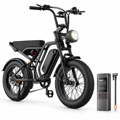 HIEHA SU8 1.0 Ride Ready E-Bike Bundle with 180PSI Cordless Tire Inflator