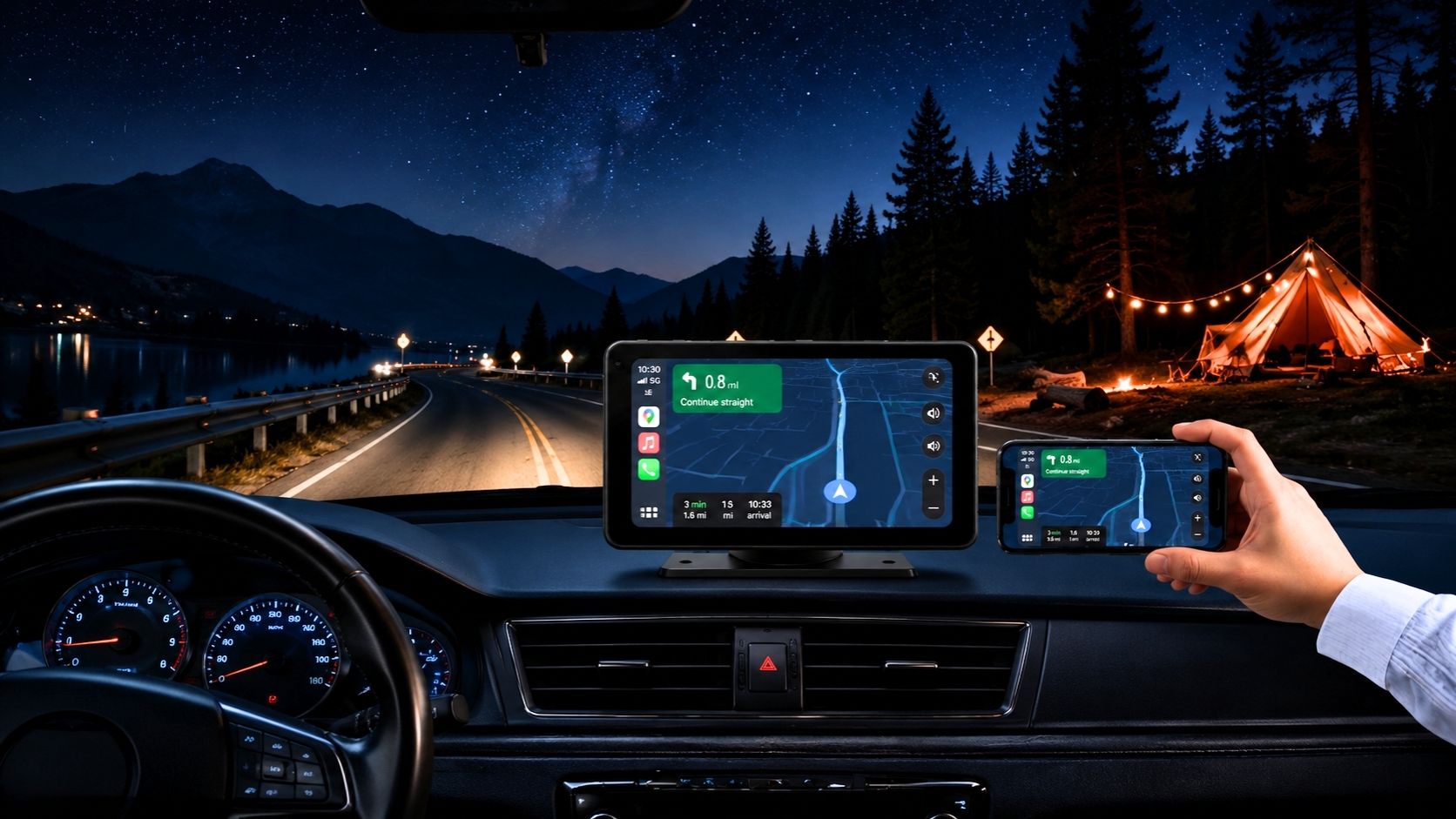 Portable CarPlay Screens | Wireless Apple CarPlay & Android Auto