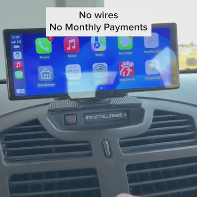 8.1" Touchscreen Car Stereo – 2K Dash Cam, Wireless Apple CarPlay & Android Auto, Portable Design for All Cars