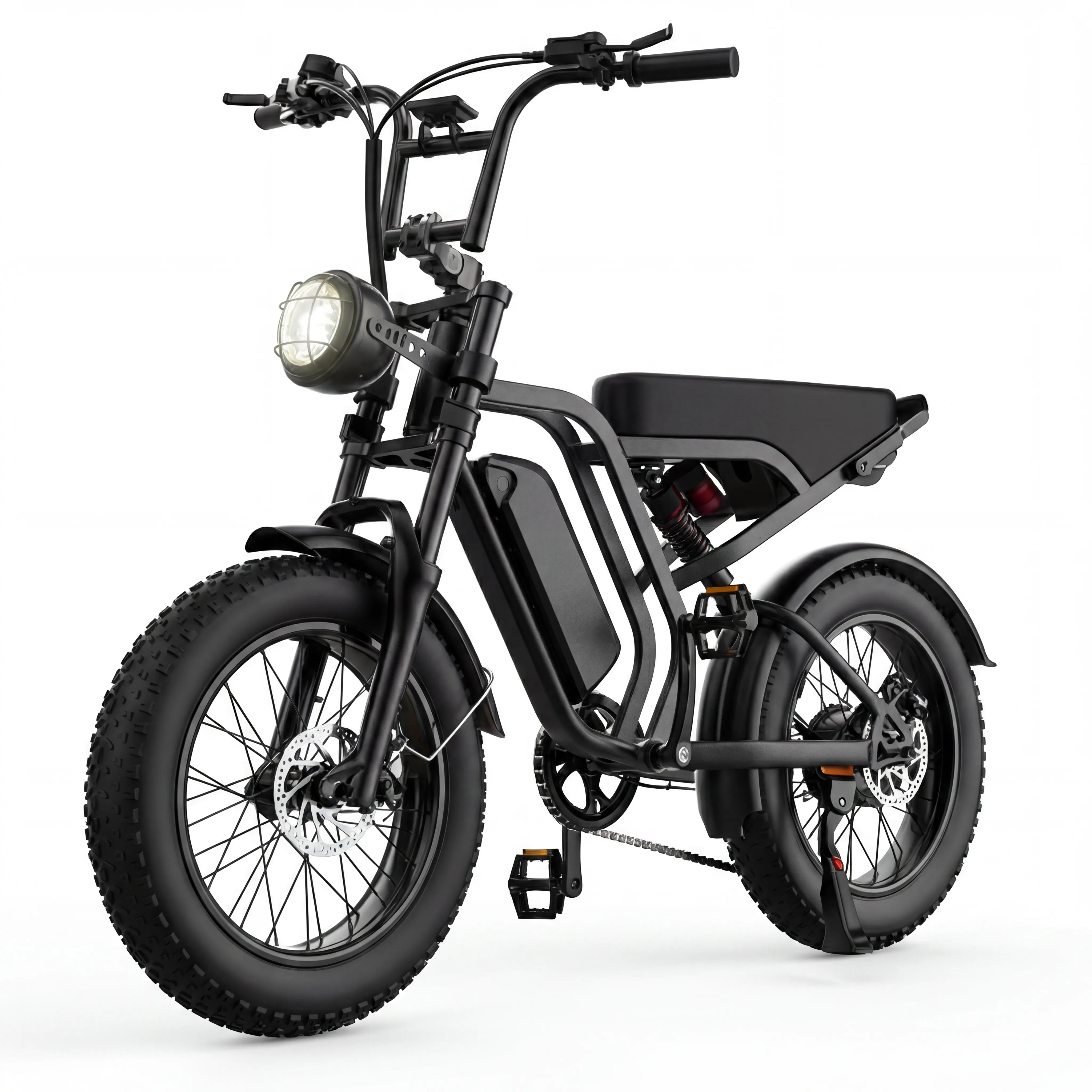 20'' 1500W Full Suspension Moped-style Electric Bike