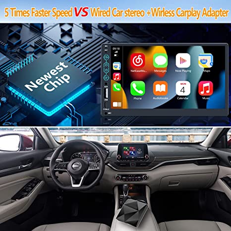 Car Stereo Compatible with Apple Carplay & Android Auto, Hieha 7 Inch