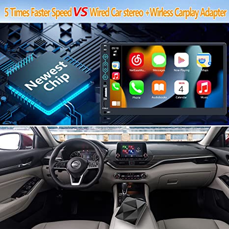 Hieha 2022 Car Stereo Compatible with Apple Carplay & Android Auto, Hieha 7 Inch Double Din Car Stereo - Hieha