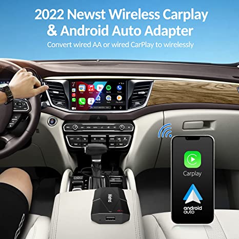 Hieha 2022 Wireless 2 in 1 Carplay Android Auto Adapter - Hieha